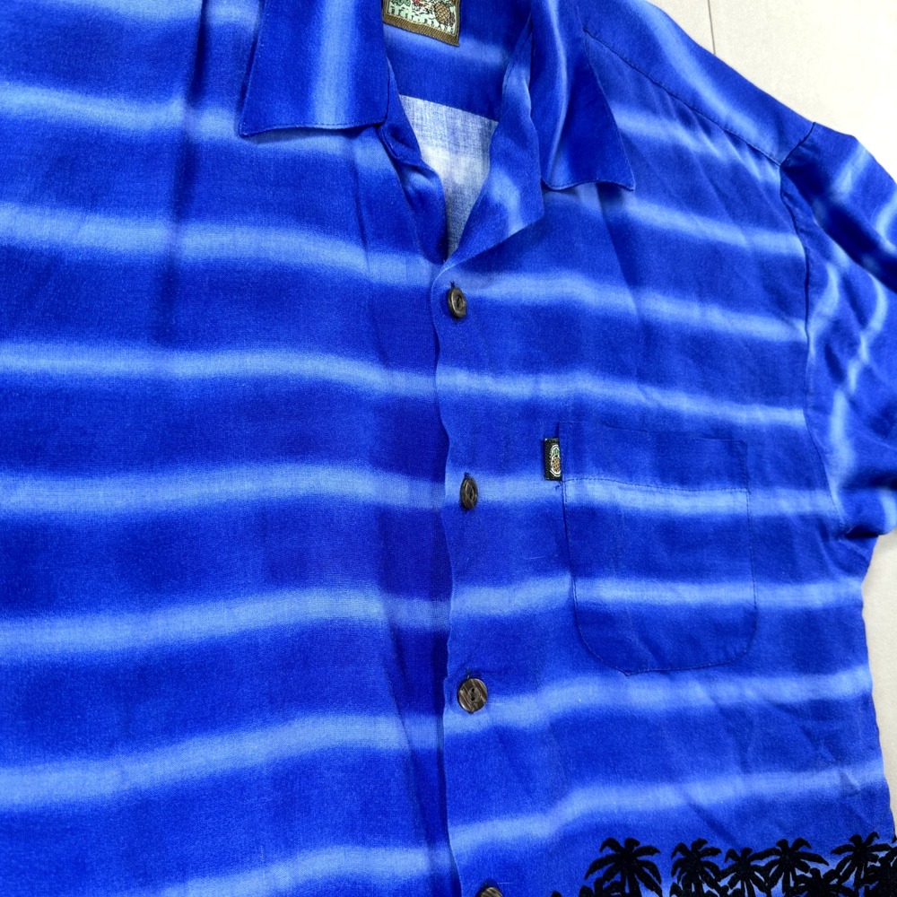 Pineapple Connection Hawaiian Shirt Men S Blue Cars Surfboards Palm‎ Classic - Picture 8 of 11